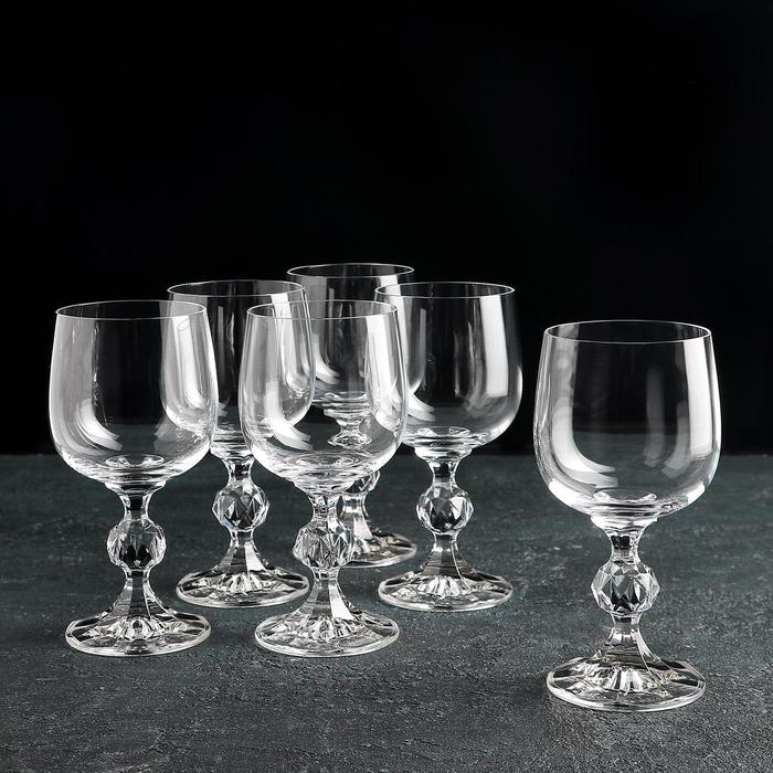 Набор бокалов для вина Bohemia Crystal «Клаудия», 190 мл, 6 шт набор бокалов crystal bohemia pinwheel 220 мл 6 шт