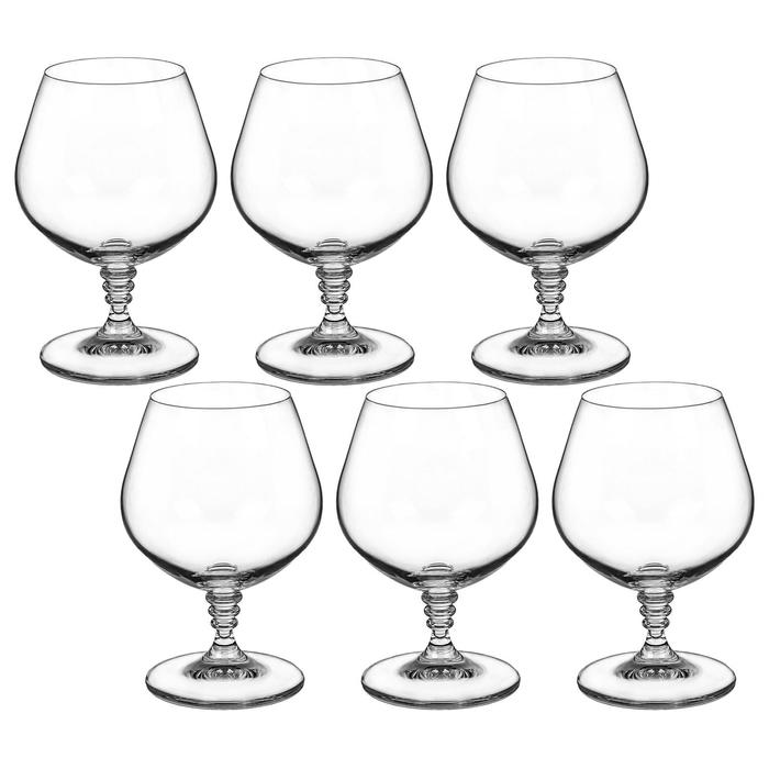 Набор бокалов для бренди «Оливия», 400 мл, 6 шт. набор цветных бокалов для бренди 400 мл
