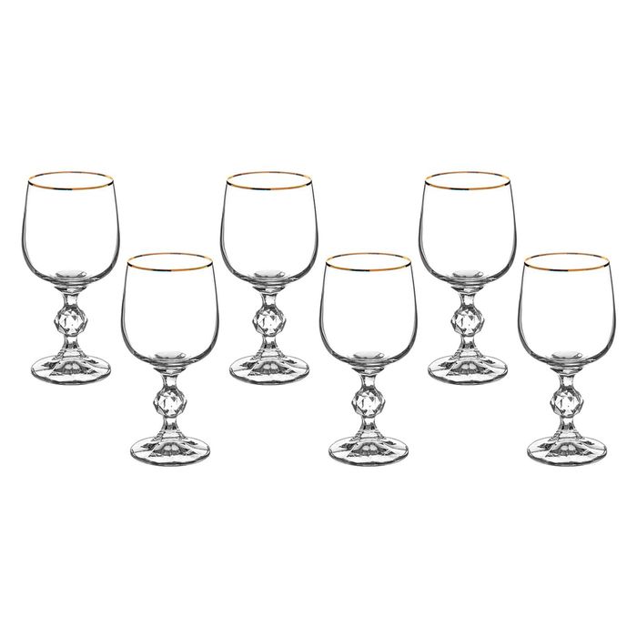 Набор бокалов для вина 230 мл 6 шт "Клаудия"