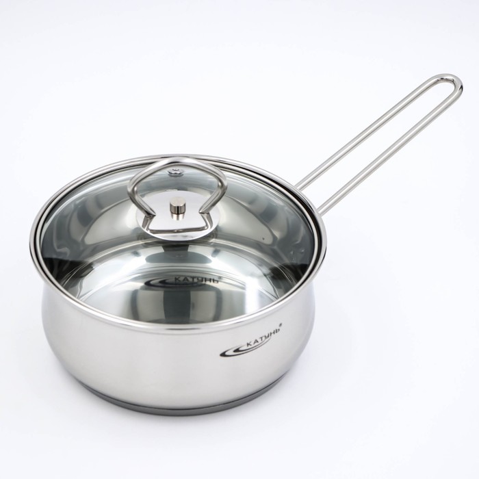 Ковш 1,6 л с крышкой "Лира", d=16 см