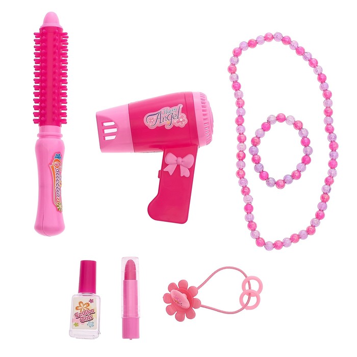 Набор игровой "Маленькая очаровашка", высота 75 см, с феном и аксессуарами, свет, звук, работает от батареек