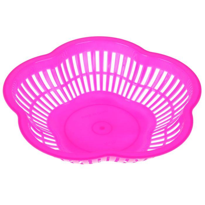 Ваза для хлеба и фруктов "Цветок" фигурная 21х4 см, цвета МИКС