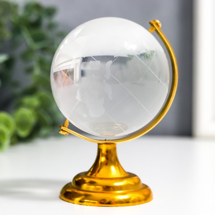 Сувенир стекло Глобус d=6 см