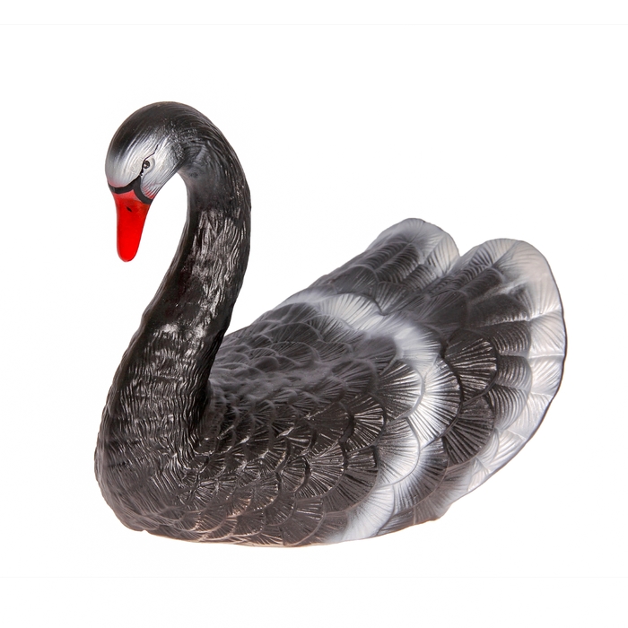 Садовая фигура "Лебедь" акрил, тёмно-коричневая