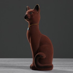 

Копилка "Кот Кузя", покрытие флок, коричневая, 28 см