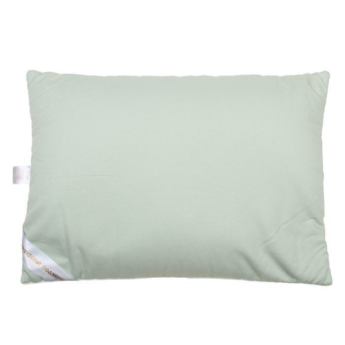 Подушка "Греческая" с волокном морских водорослей, размер 50х70 см, лузга гречихи, тик