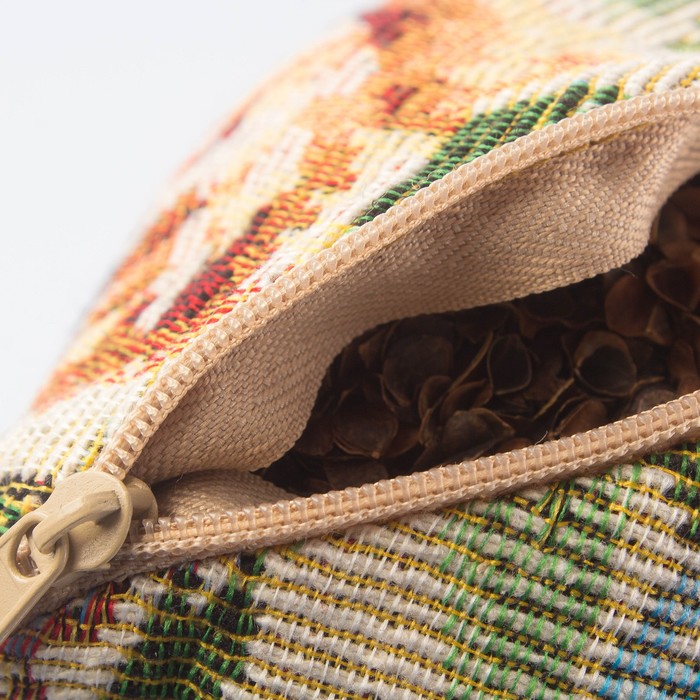 Валик "Песочные часы", цвет МИКС, размер 17х38 см, лузга гречихи, гобелен