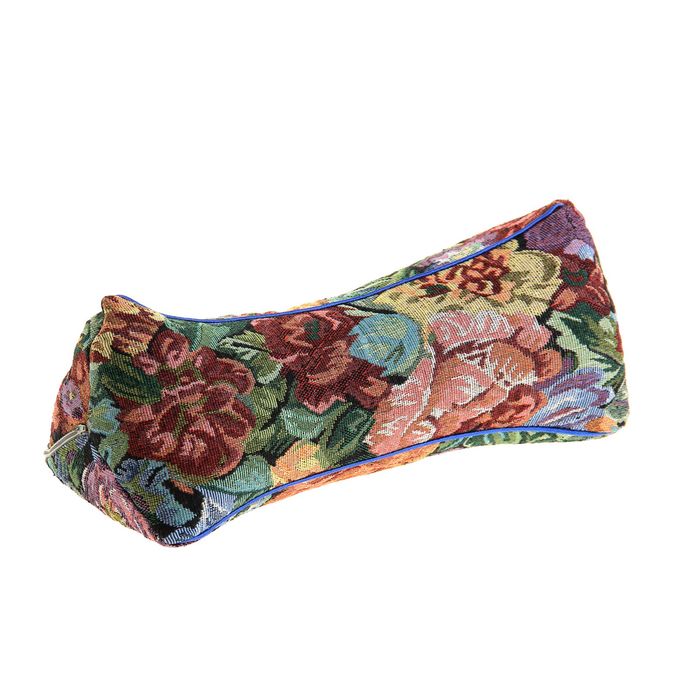 Валик "Песочные часы", цвет МИКС, размер 17х38 см, лузга гречихи, гобелен