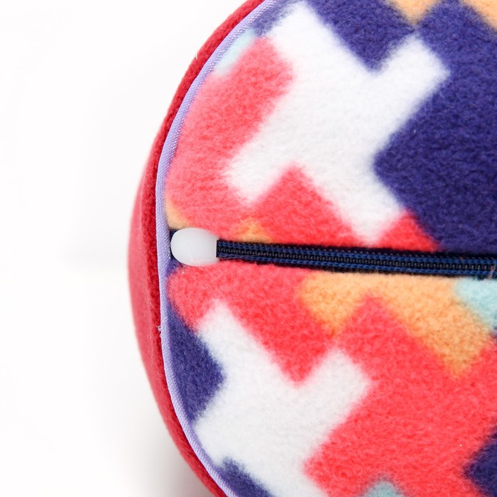 Валик с цветами лаванды, размер 12х35 см, лузга гречихи, флис