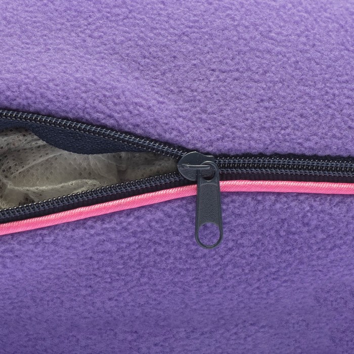 Дуга с цветами лаванды, размер 18х35 см, лузга гречихи, флис