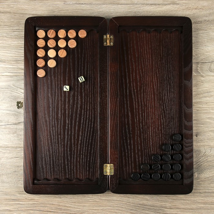 Нарды "Крокодил" малые, ясень