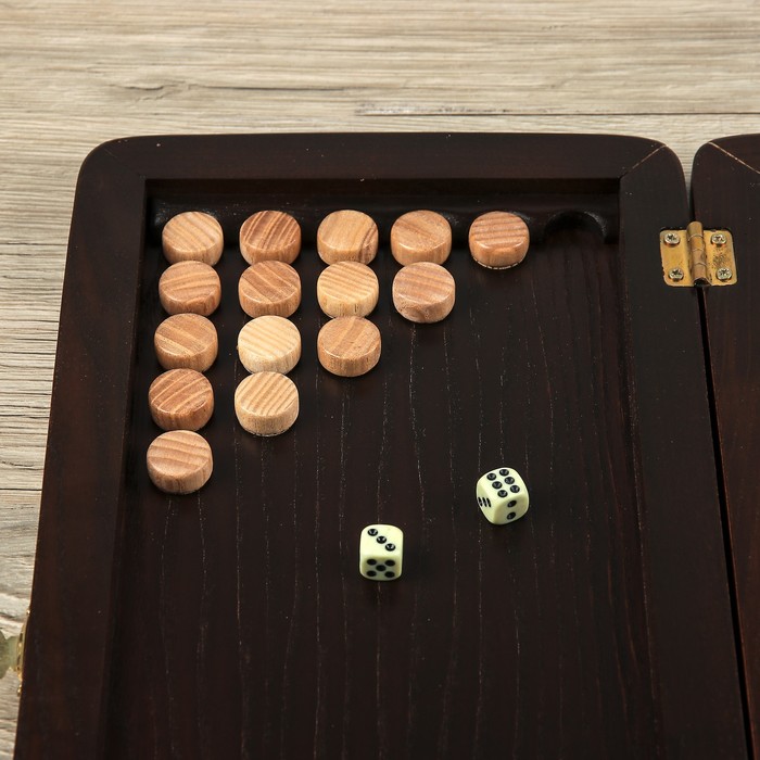 Нарды "Крокодил" малые, ясень