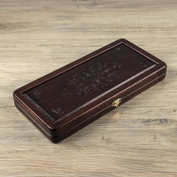 Нарды малые "Гравированные" 41,0х20,0см Ясень