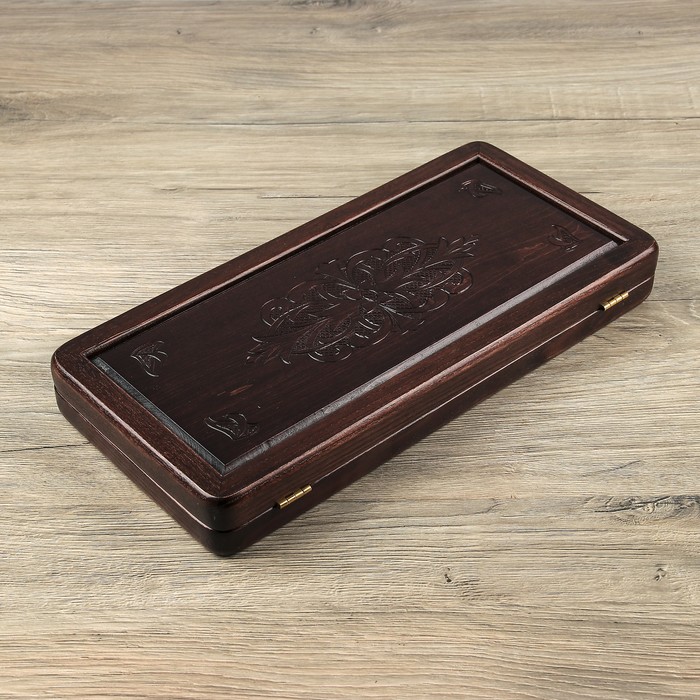 Нарды малые "Гравированные" 41,0х20,0см Ясень