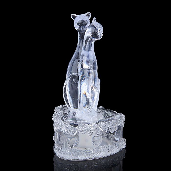 Сувенир световой "2 пумы на сердце"