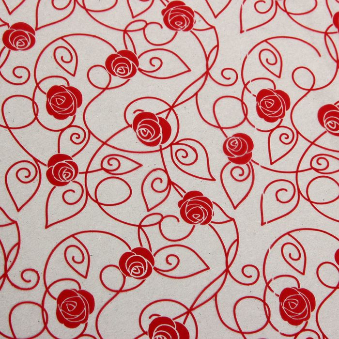 Пленка для цветов Dolce-vita красная, 0,7 х 7,5 м, 40 мкм