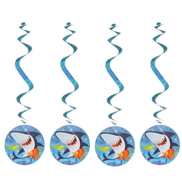 Спираль серпантин "Морской мир" (набор 4 шт)