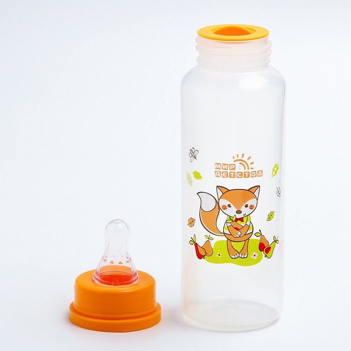 Бутылочка для кормления, силиконовая соска с антивакуумным клапаном, 250 мл, от 0 мес., цвета МИКС