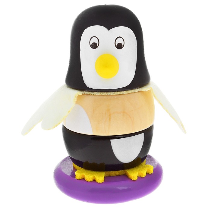 Пирамидка "Пингвинчик", 6 элементов