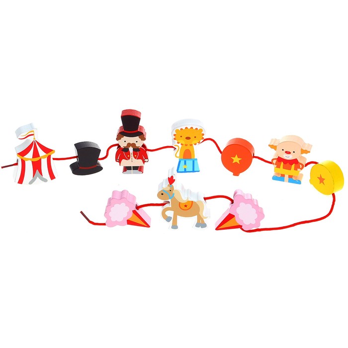 Шнуровка "Цирк", 10 элементов