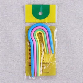 Набор вспомогательных спиц для вязания, d = 3/4/5/6 мм, 4 шт, цвет разноцветный от Сима-ленд