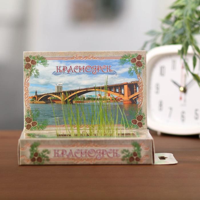 Растущая травка в открытке «Красноярск»