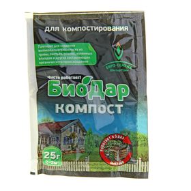 

Биологический препарат для ускорения созревания компоста БиоДар - КОМПОСТ 25 г