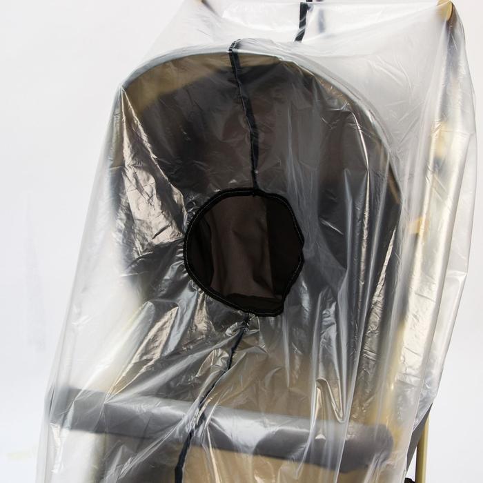 Дождевик на детскую коляску-прогулку, из прозрачной пленки