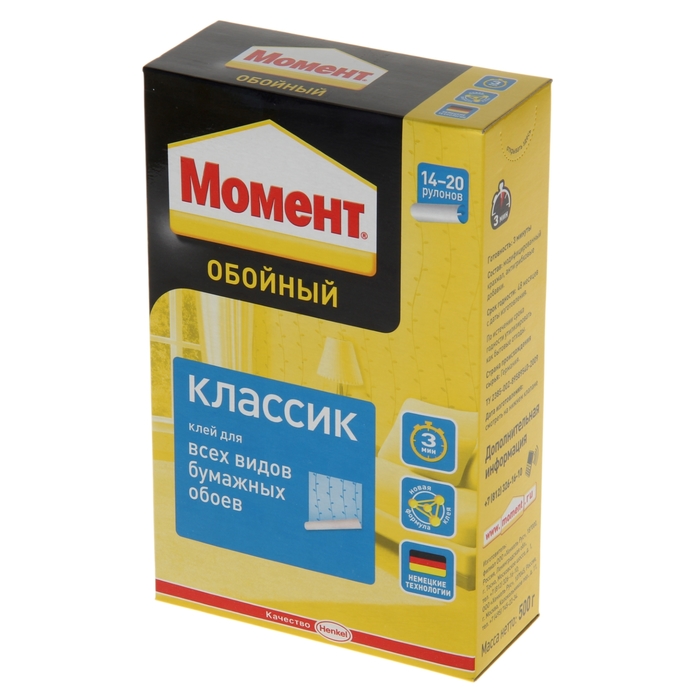 Клей "Момент" классик, обойный, 500 г