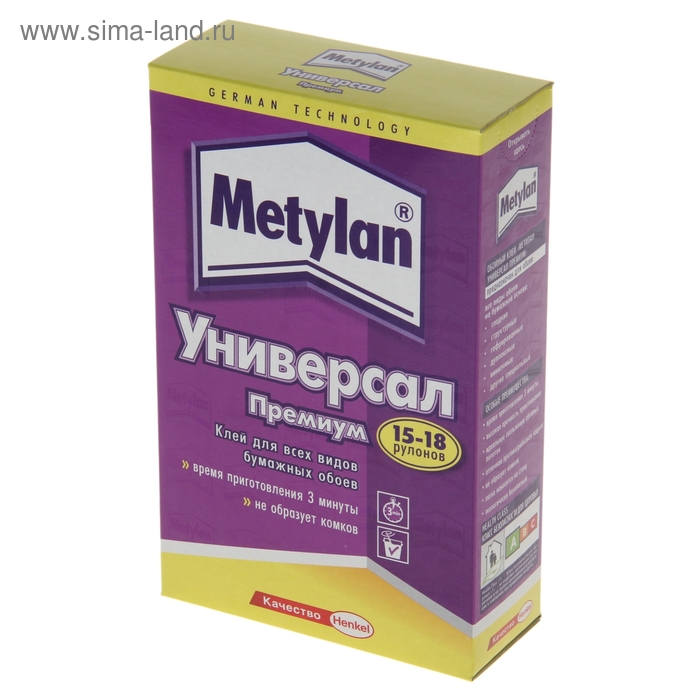 Клей Metylan Премиум, универсальный, 500 г клей для виниловых обоев metylan винил с индикатором премиум 500 г