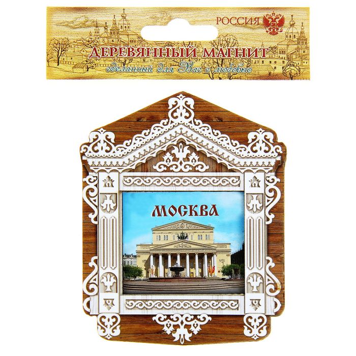 Магнит в форме окна «Москва»