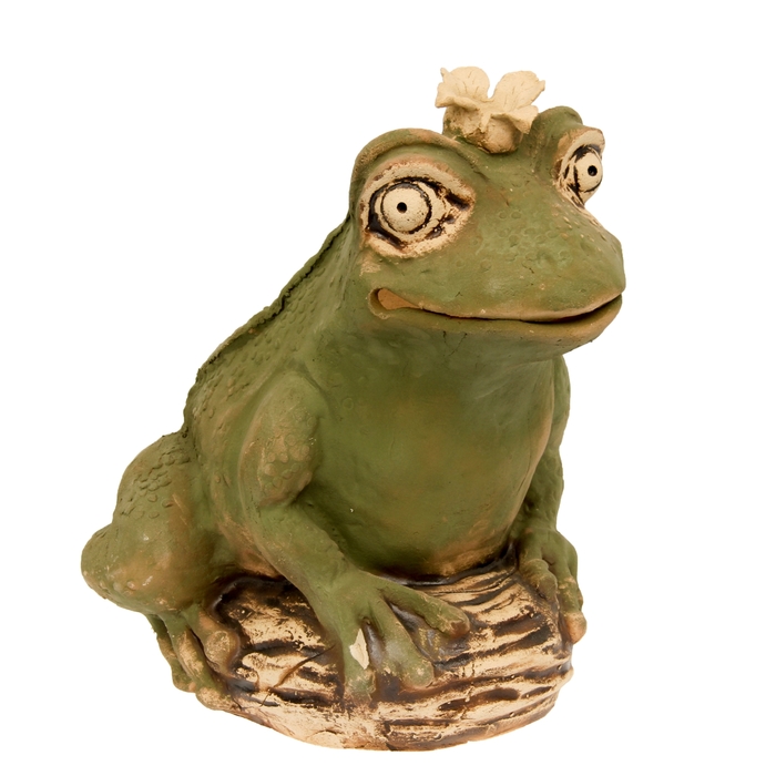 Садовая фигура "Жаба" большая, шамот