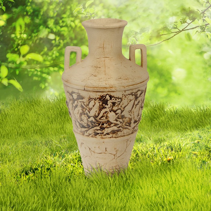 Ваза напольная ''Охота'' шамот