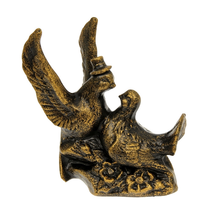 Копилка "Голубки" глянец, чёрная