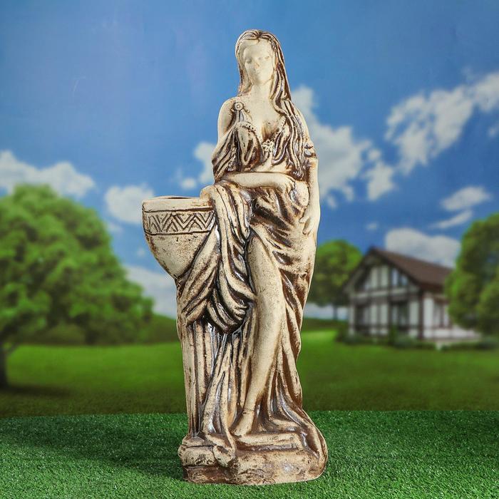 Садовая фигура "Девушка" малая, шамот