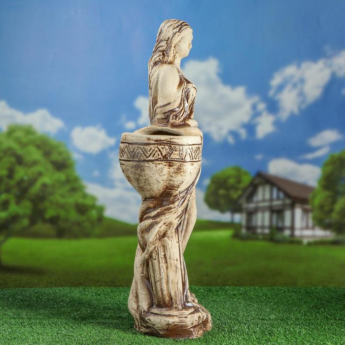 Садовая фигура "Девушка" малая, шамот