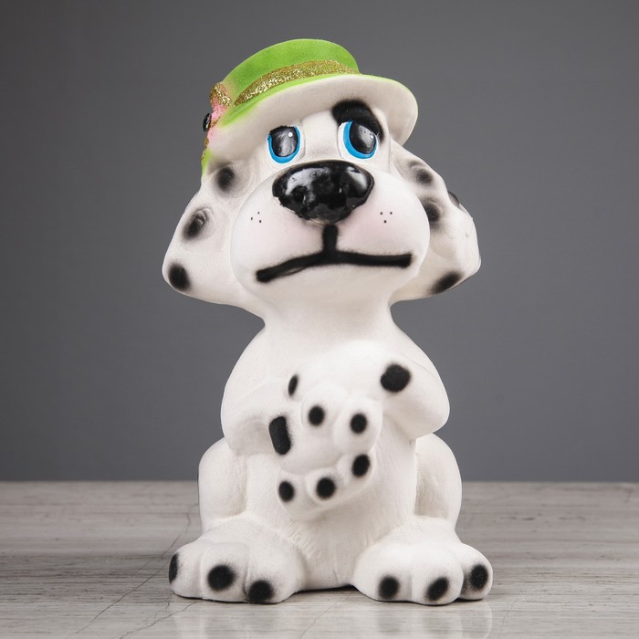 Копилка "Пудель" флок, белая