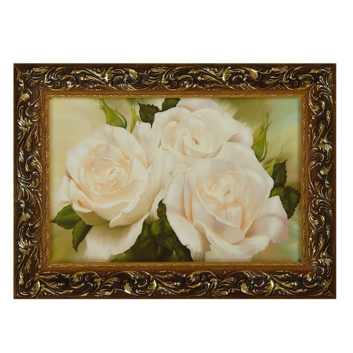 Картина "Три розы" рама микс