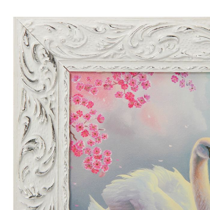 Картина "Лебединая пара" рама микс