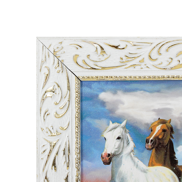 Картина "Табун лошадей в море"