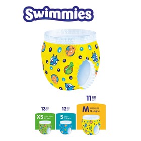 

Трусики-подгузники для плавания Swimmies (12+ кг), 11 шт.