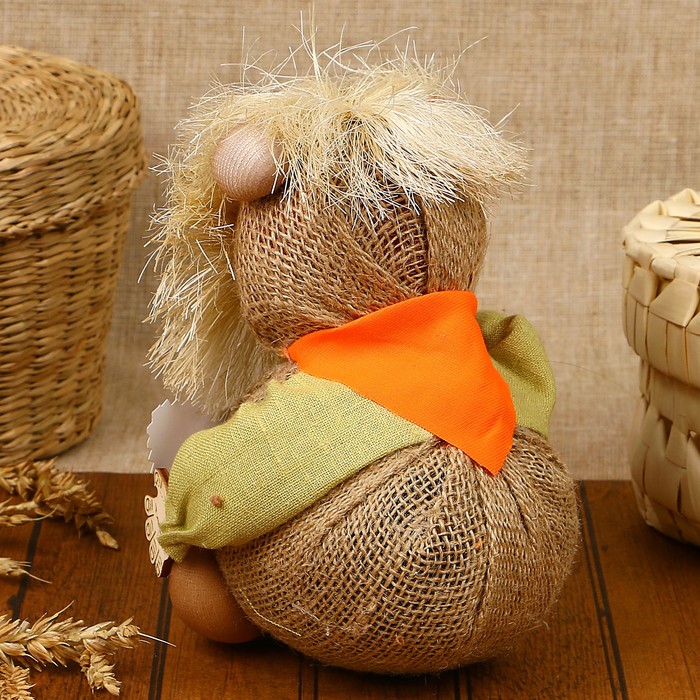 Оберег «Домовой Федя», с балалайкой, 16 см, микс