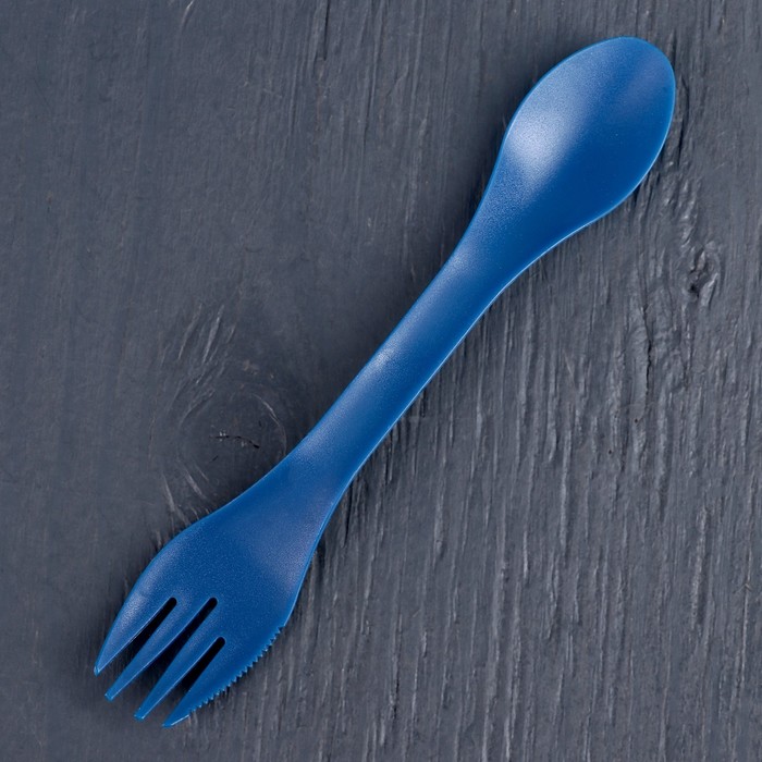 Контейнер пищевой 1,1 л "Складной", с крышкой и ложкой, цвет МИКС