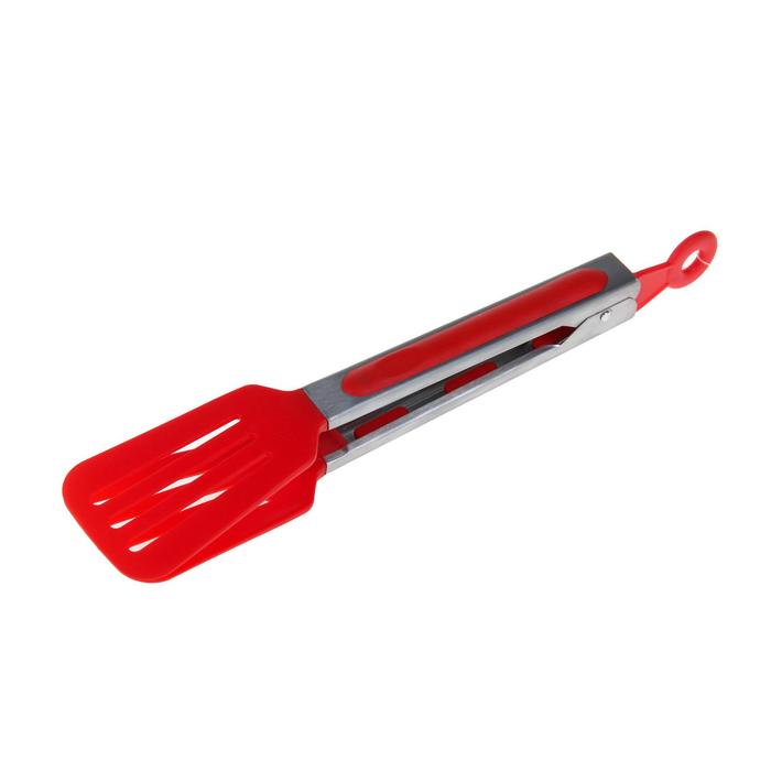 Щипцы кулинарные 25 см "Лопатка", цвета МИКС