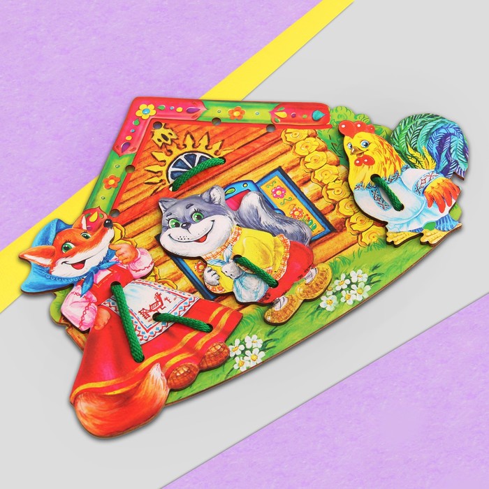 Шнуровка фигурная "Сказочный терем-теремок"