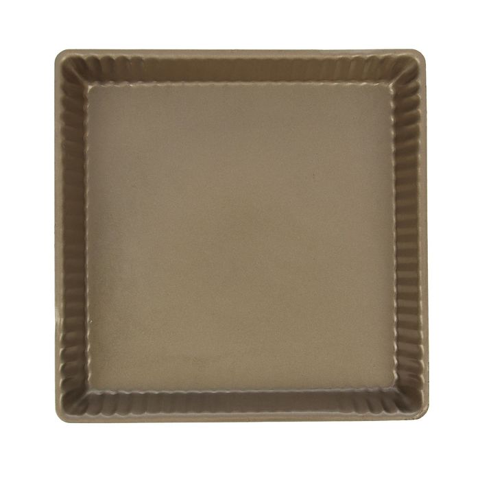 Форма для выпечки с антипригарным покрытием "Рифленый квадрат. Доротея" 25х25х3 см