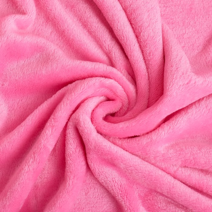 Плед "Этель корал" 2 сп Тёмно-розовый 180*200 см, 100% п/э, корал-флис, 180 гр/м2