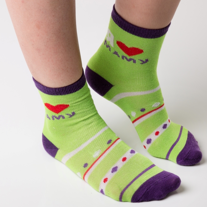 Носки детские Collorista "Я люблю маму", возраст 1-3 года