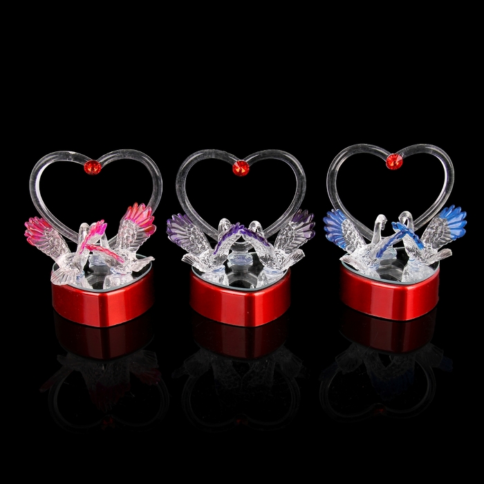 Сувенир "Два голубя" световой