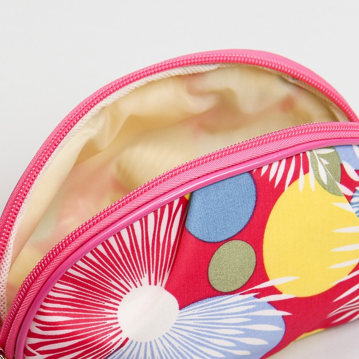 Косметичка-сумочка "Звездопад", с ручкой, 1 отдел, цвет малиновый